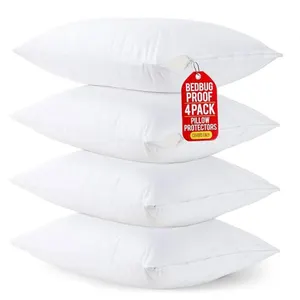 Utopia Bedding Queen Pillow Protectors 4-Pack