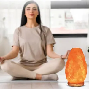 Himalayan Glow Natural Pink Salt Lamp, Crystal Salt Lamp Night Light with (ETL Certified) Brightness