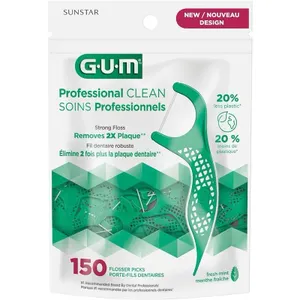 2 GUM Flosser Packs, 300 Total Picks