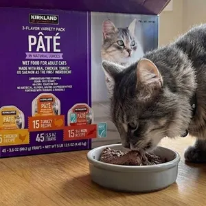 Kirkland 3-Flavor Variety Cat PatÃ© 45 Pack