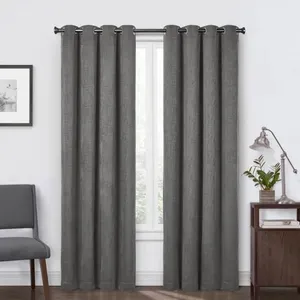 SUN+BLK Total Blackout Curtain Pair 52"x108"