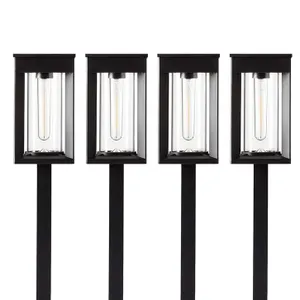 Solar LED Pathway Lights Set of 4