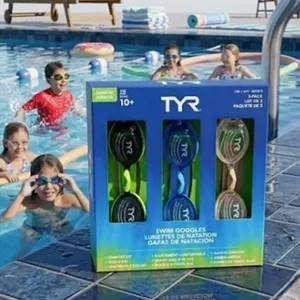 TYR Junior Swim Goggles 3-Pack