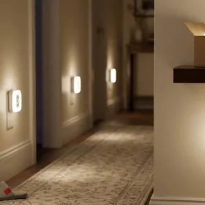 'Lyra' LED Nightlights, Cool White Pack of 6