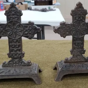 2- 8" Iron Crosses