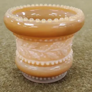 St. Clair Caramel Slag Tooth Pick Holder