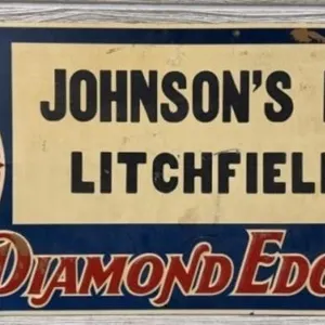 27-1/2" x 9-1/2" Embossed Metal Hardware Sign