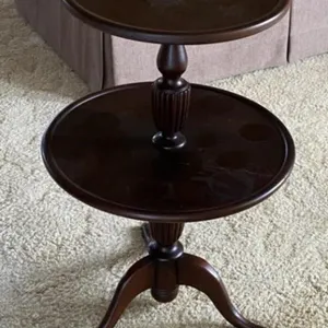 Two Tier Three Leg Parlor Table