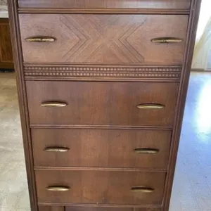 4 Drawer Waterfall Highboy Dresser