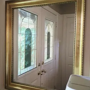 Gold Tone Framed Mirror