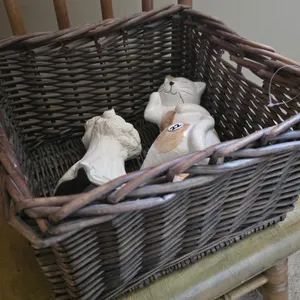 Wicker Basket & Decor Lot