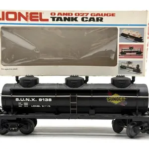 Lionel Sunoco 3 Dome Tank Car O & 027 Gauge with