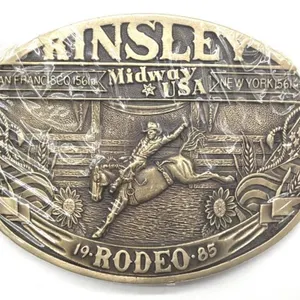 1985 Kinsley Rodeo Belt Buckle 3.75”