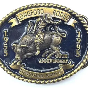 1995 Longford, KS Rodeo Belt Buckle 3.5?