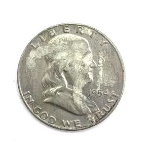 1954-D Franklin Half Dollar - has substance stuck