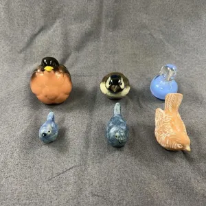 Vintage Ceramic and Glass Bird Figurines Collectio