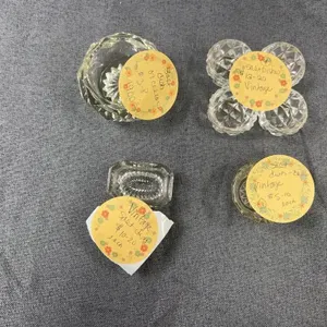 Cut Glass Salt Cellars and Dishes Selection