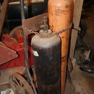 Torch tanks with carts
