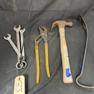 4 Pcs - Wrench - Hammer - Crowbar - Pliers