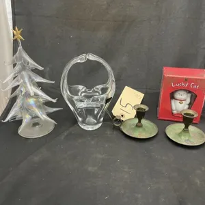 5 Pcs - Glass Tree D�cor - Poseany Glass Basket