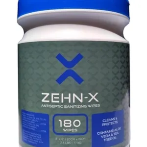 (1) Zehn-X Sanitizing Wipes 180 ct