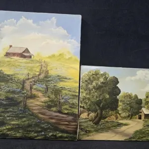 (2) Oil on Canvas Paintings
