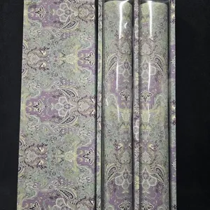 NEW (2) Rolls of Paisley-patterned Wrapping Paper