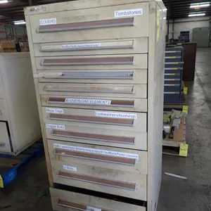 Stanley Vidmar 11-Drawer Storage Cabinet with Components