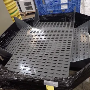 Lot of (3) Louvered Racks for Bins