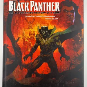 Black Panther The Illustrated History of a King + Marvel Comics 75 Years of Cover Art DK Hardcover B