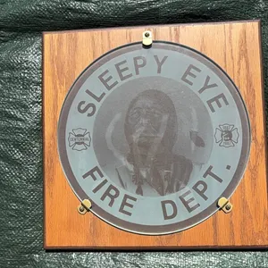 SLEEPY EYE FIRE DEPARTMENT CENTENNIAL PLAQUE