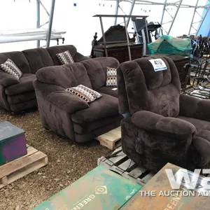 BROWN LIVING ROOM SET