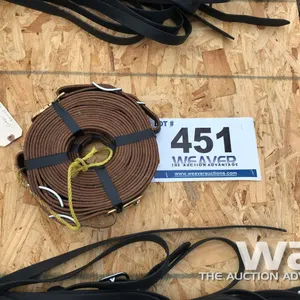 UN-USED DRIVING REINS