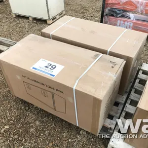 (2) ALUM. TOOL BOXES