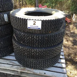 (4) 11R24.5 RECAP TRUCK TIRES