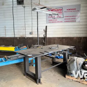 4 X 8 FT. STEEL WELDING TABLE W/LIGHT