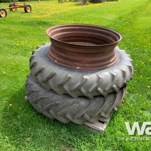 (2) TRACTOR TIRES & RIM