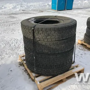 (4) GOODYEAR 11R22.5 DRIVE TIRES