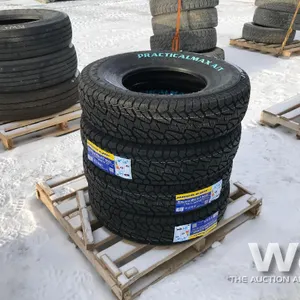 (4) PRACTICALMAX A/T LT235/85R16 TIRES