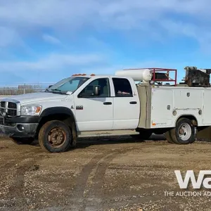 2008 DODGE RAM 4500HD SLT CREW CAB SERVICE TRUCK