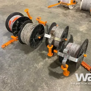 (4) ELECTRIC FENCE REELS