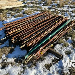 QTY OF METAL FENCE POSTS