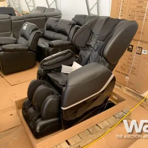 BLACK FULL BODY SHIATSU MASSAGE CHAIR