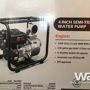 (UNUSED) TMG 4" SEMI TRASH WATER PUMP