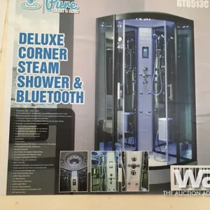 DELUXE CORNER STEAM SHOWER & BLUETOOTH