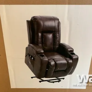 BLACK POWER LIFT RECLINER & MASSAGE CHAIR