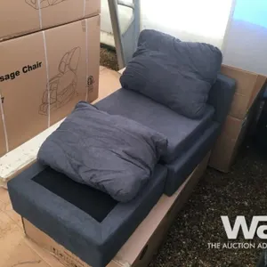 GREY FABRIC SECTIONAL SOFA SET