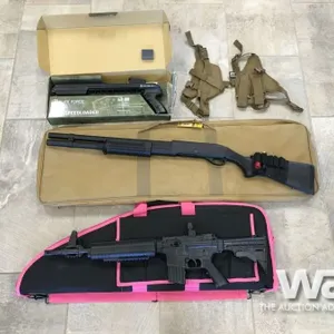 AIR SOFT SHOT GUN, CROSSMAN BB GUN, & SPEED LOADER