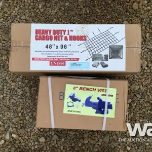 (UNUSED) 8" BENCH VISE & CARGO NET