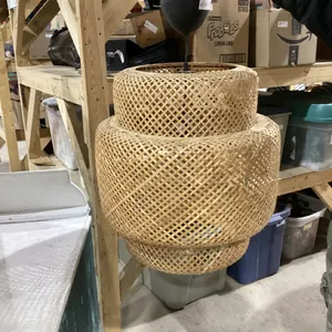 WICKER HANGING LIGHT FIXTRUE